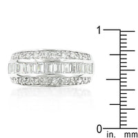 Thumbnail for 3-Row Cubic Zirconia Band