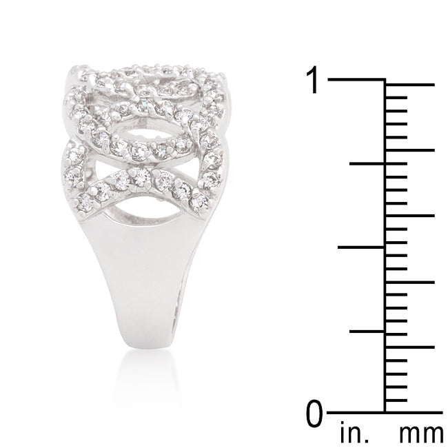 Cubic Zirconia Circular Ring