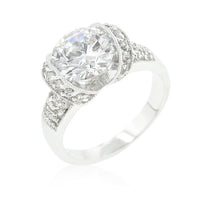 Thumbnail for Tension Set Cubic Zirconia Engagement Ring