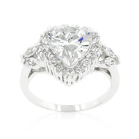 Thumbnail for Heart Halo Engagement Ring