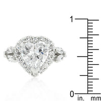 Thumbnail for Heart Halo Engagement Ring