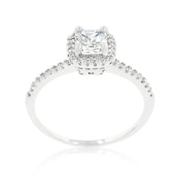 Thumbnail for Princess Cut Halo Engagement Ring