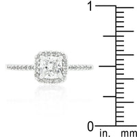 Thumbnail for Princess Cut Halo Engagement Ring