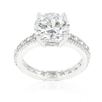 Thumbnail for Micro-pave Cubic Zirconia Engagement Ring