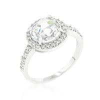 Thumbnail for Halo Style Faceted Engagement Ring