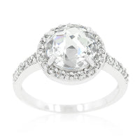 Thumbnail for Halo Style Faceted Engagement Ring