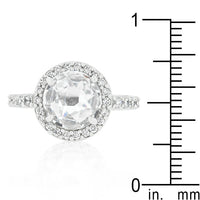 Thumbnail for Halo Style Faceted Engagement Ring