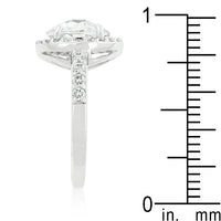 Thumbnail for Halo Style Faceted Engagement Ring