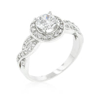 Thumbnail for Round Cut Halo Engagement Ring