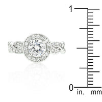 Thumbnail for Round Cut Halo Engagement Ring