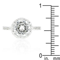 Thumbnail for Royal Crest Filigree Cubic Zirconia Ring