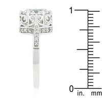 Thumbnail for Royal Crest Filigree Cubic Zirconia Ring
