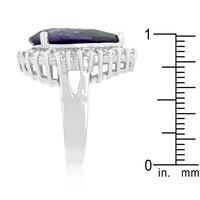 Thumbnail for Cubic Zirconia Purple and Clear Cocktail Ring