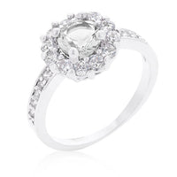 Thumbnail for Bella Birthstone Engagement Ring in Clear