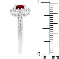 Thumbnail for Garnet Halo Engagement Ring