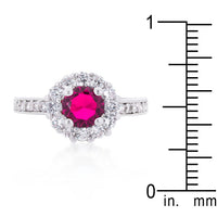 Thumbnail for Bella Birthstone Engagement Ring in Pink
