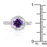 Thumbnail for Purple Halo Engagement Ring