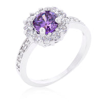 Thumbnail for Lavender Halo Engagement Ring