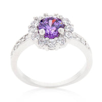 Thumbnail for Lavender Halo Engagement Ring
