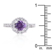 Thumbnail for Lavender Halo Engagement Ring