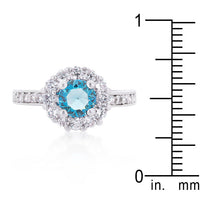 Thumbnail for Bella Birthstone Engagement Ring in Blue