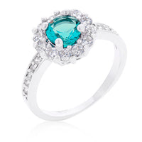 Thumbnail for Bella Birthstone Engagement Ring in Blue