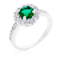 Thumbnail for Bella Birthstone Engagement Ring in Green