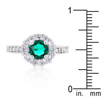 Thumbnail for Bella Birthstone Engagement Ring in Green