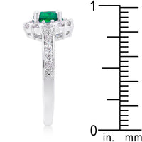 Thumbnail for Bella Birthstone Engagement Ring in Green