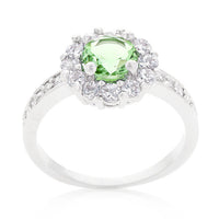 Thumbnail for Bella Birthstone Engagement Ring in Green