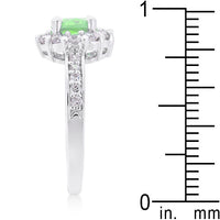 Thumbnail for Bella Birthstone Engagement Ring in Green