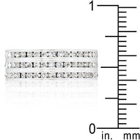 Thumbnail for Triple Row Crystal Eternity Band
