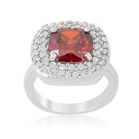 Thumbnail for Micropave Red Bridal Cocktail Ring