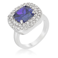 Thumbnail for Micropave Lavender Purple Bridal Cocktail Ring
