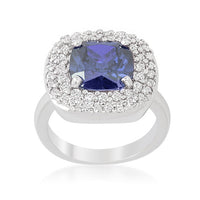 Thumbnail for Micropave Lavender Purple Bridal Cocktail Ring