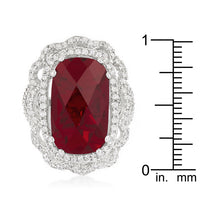 Thumbnail for Red Cocktail Crest Ring