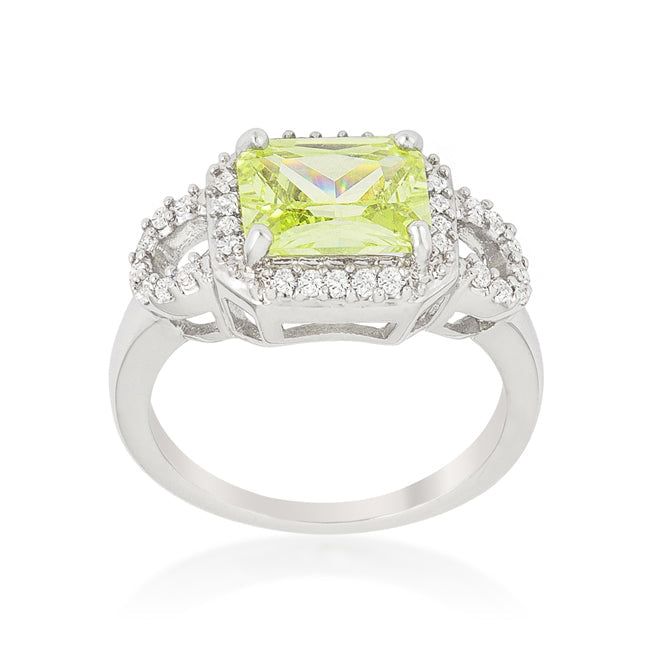 The Celeste Radiant Cut Halo Engagement Ring