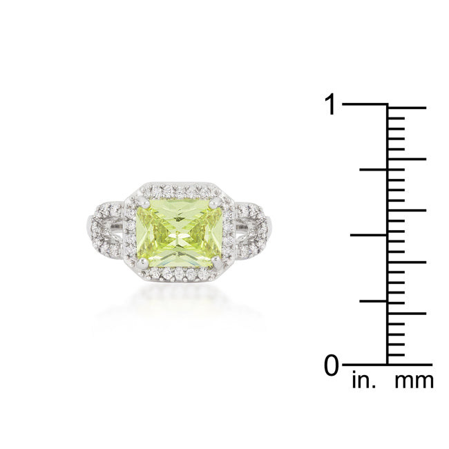 The Celeste Radiant Cut Halo Engagement Ring