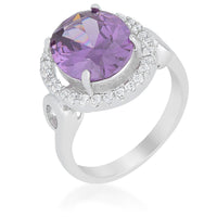Thumbnail for Amethyst Halo Cocktail Ring