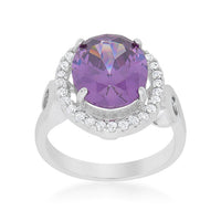 Thumbnail for Amethyst Halo Cocktail Ring