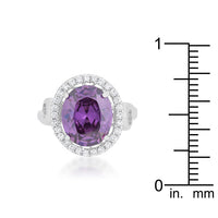 Thumbnail for Amethyst Halo Cocktail Ring