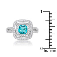 Thumbnail for Micro-Pave Aqua Vintage Ring