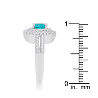 Thumbnail for Micro-Pave Aqua Vintage Ring