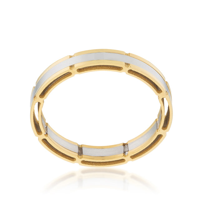 Two Tone Band Ring