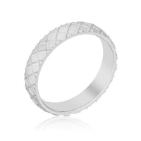 Thumbnail for Textured Stainless Steel Band Ring