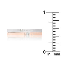 Thumbnail for Two Tone Inspiration Band Ring With Cubic Zirconia