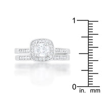 Thumbnail for Pave Cushion Wedding Ring Set