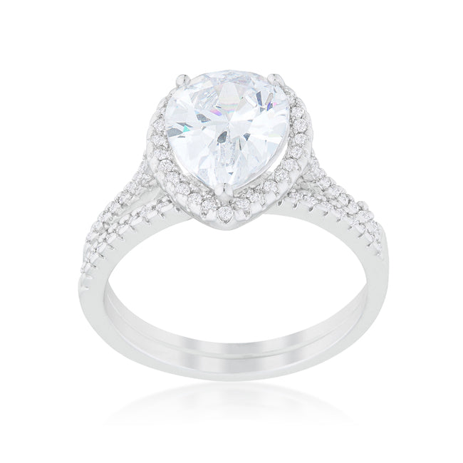 Naples Glow Pear Engagement Ring