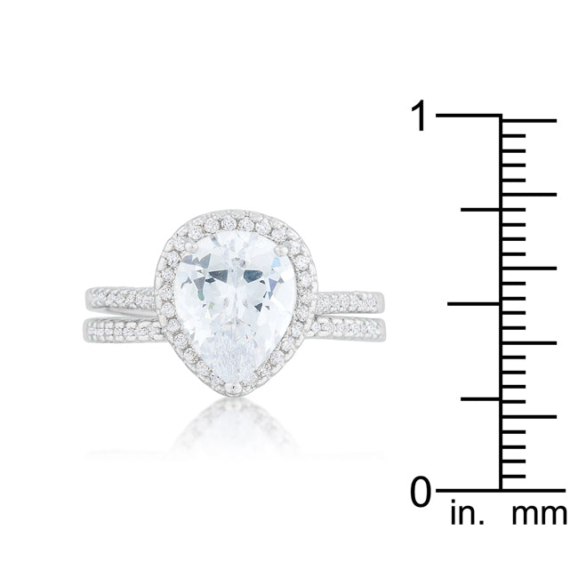 Naples Glow Pear Engagement Ring