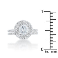 Thumbnail for Pave Round Wedding Ring Set